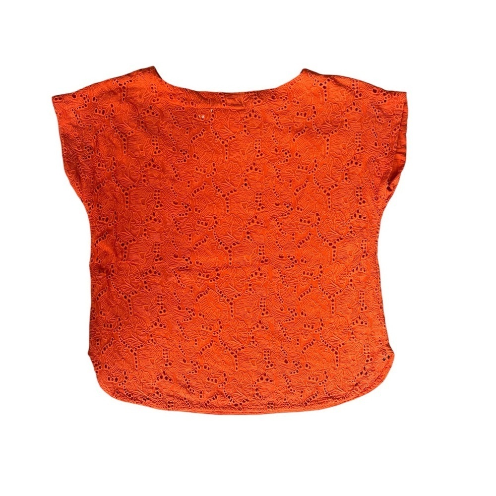 Maeve x Anthropologie Beaded Lace Short Sleeve Top Size 2 - Picture 6 of 10